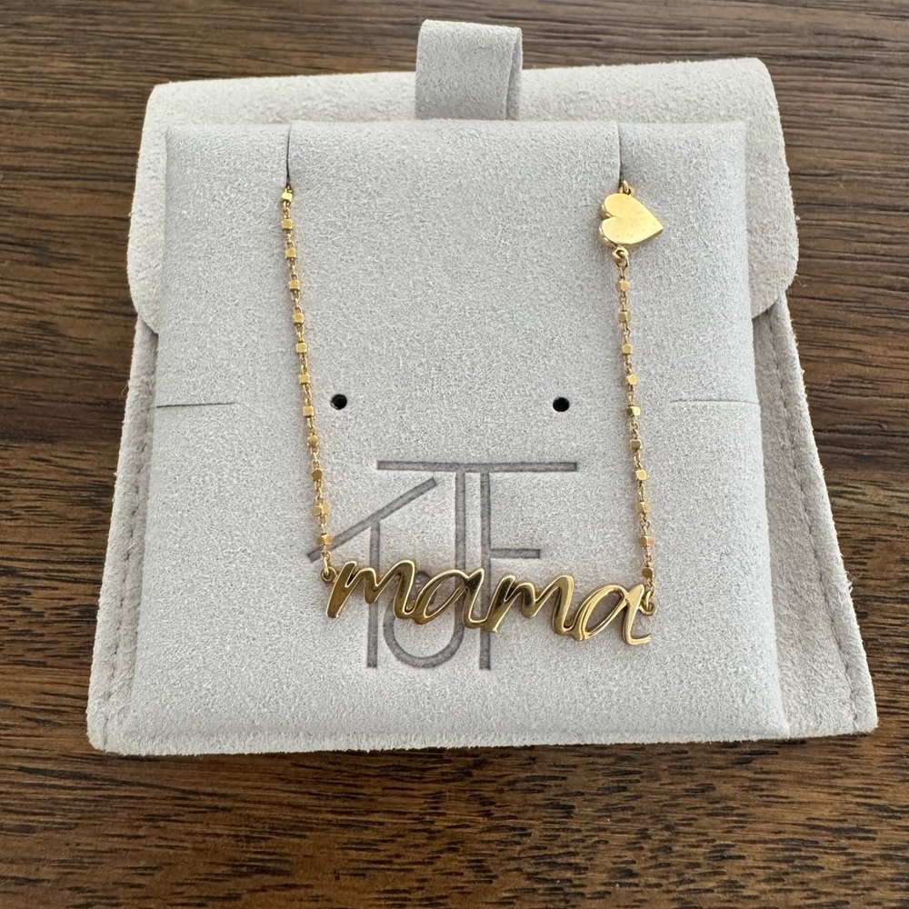 'Mama' Necklace 14k